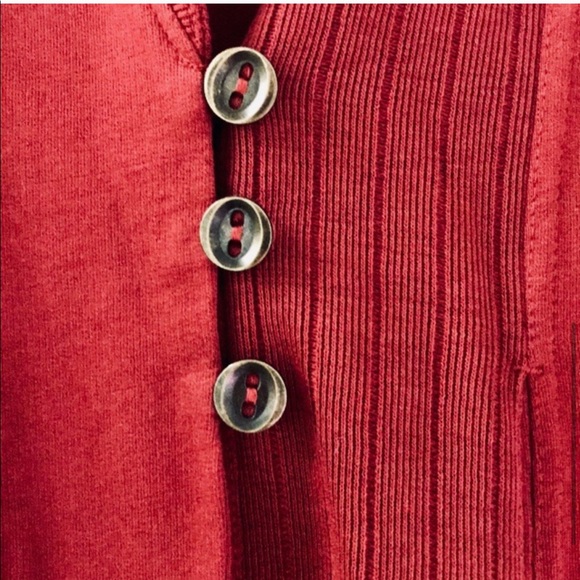 LUCKY BRAND Red Wrap Sweater Jacket 2X - Picture 5 of 7